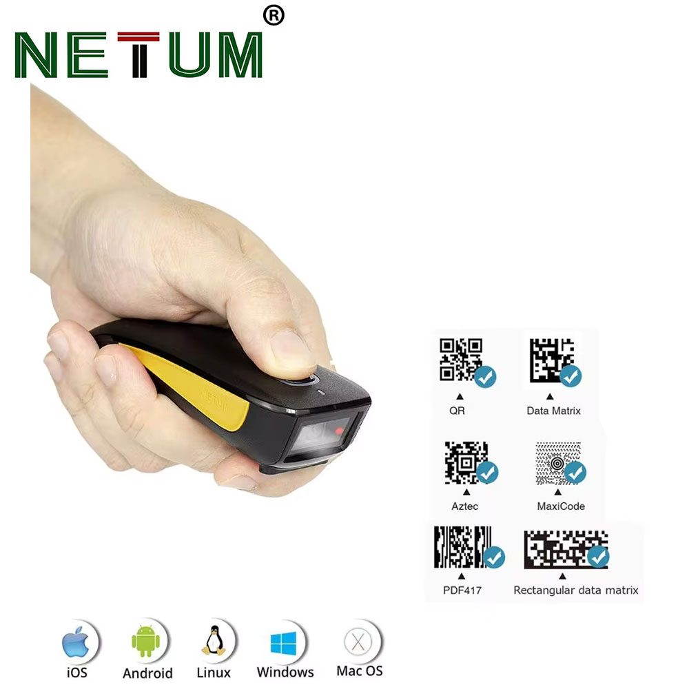 Document Scanner Portable - NETUM C750 Bluetooth 2D сканер штрих-кода,
