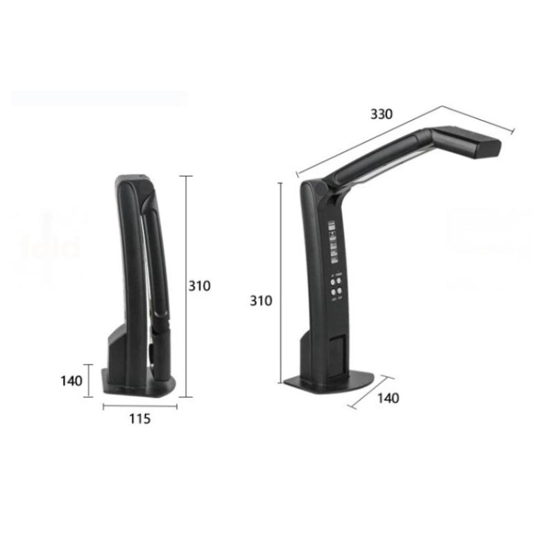 Document Scanner Portable - Портативная складная документ-камера-визуализатор с регулируемым кронштейном,
