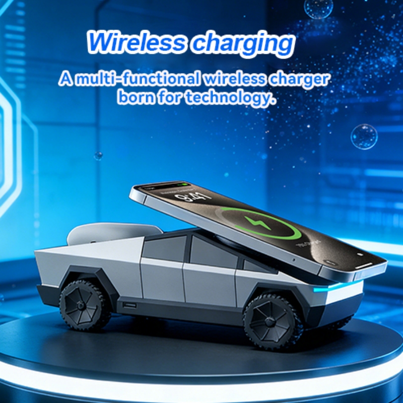 Wireless Charger 3 In 1 - Настольная подставка 3-в-1 CyberDock: беспроводная зарядная