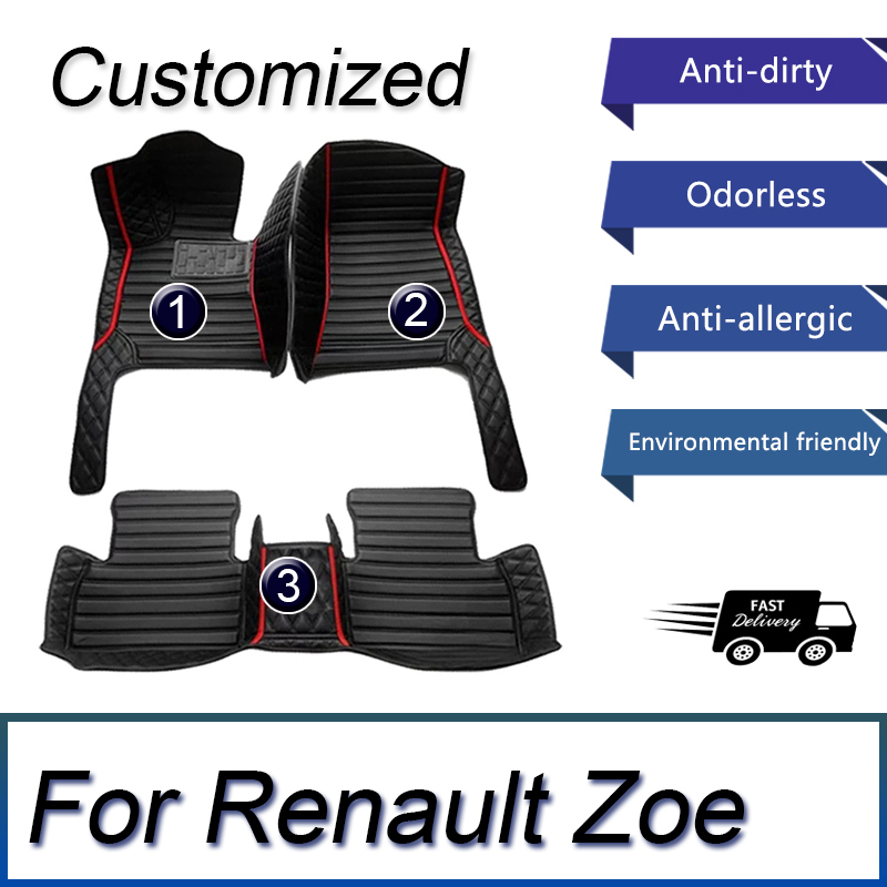 Tech Accessories Luxury - Кожаные автомобильные коврики для Renault Zoe