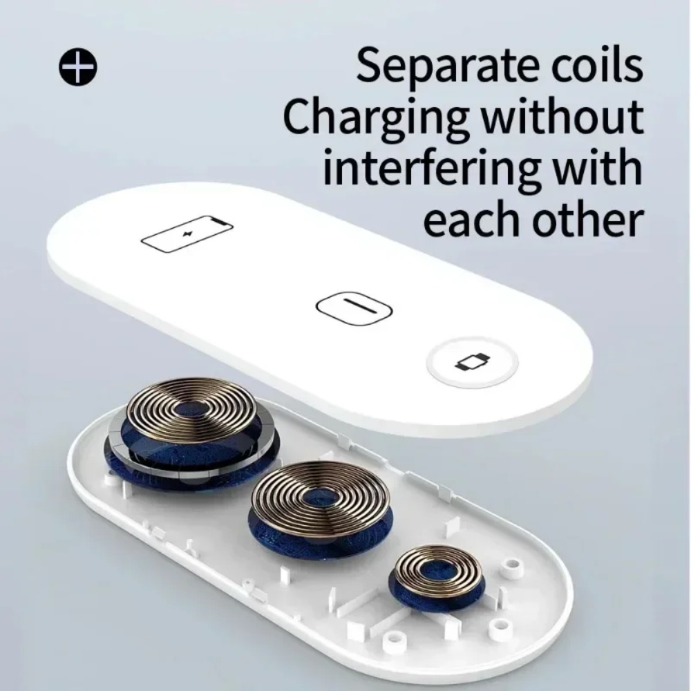 Wireless Charger 3 In 1 - Беспроводная зарядная станция 3-в-1 для iPhone,
