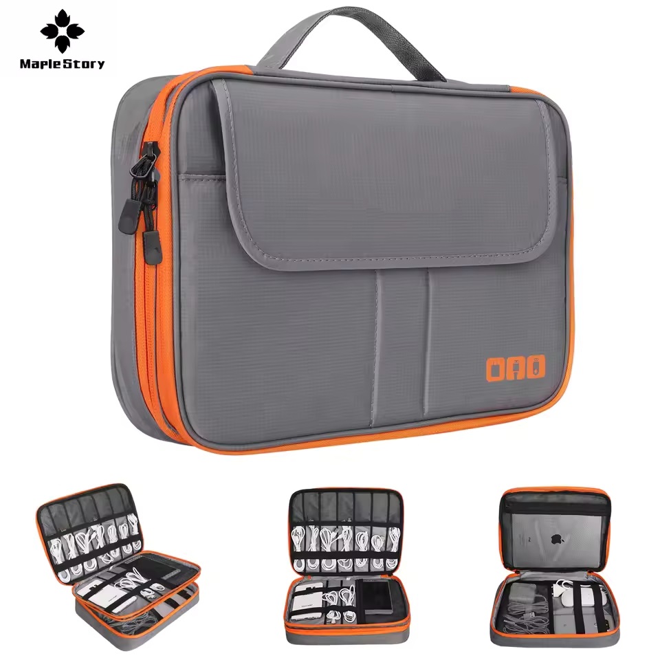 Tech Accessories Bag - Дорожный двухслойный органайзер для цифровых устройств: