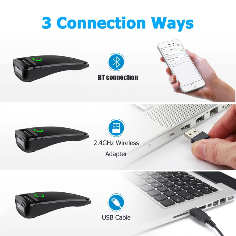 2D-сканер штрих-кода W7 Mini,  – обзор и цена Document Scanner Portable