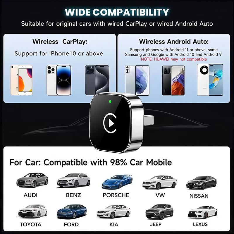 Беспроводной адаптер CarPlay 2 – обзор и цена Tech Accessories Phone