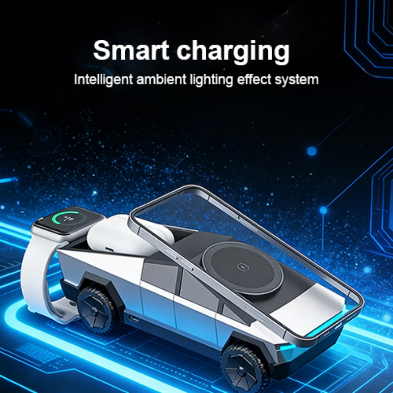 Настольная подставка 3-в-1 Cyb – обзор и цена Wireless Charger 3 In 1