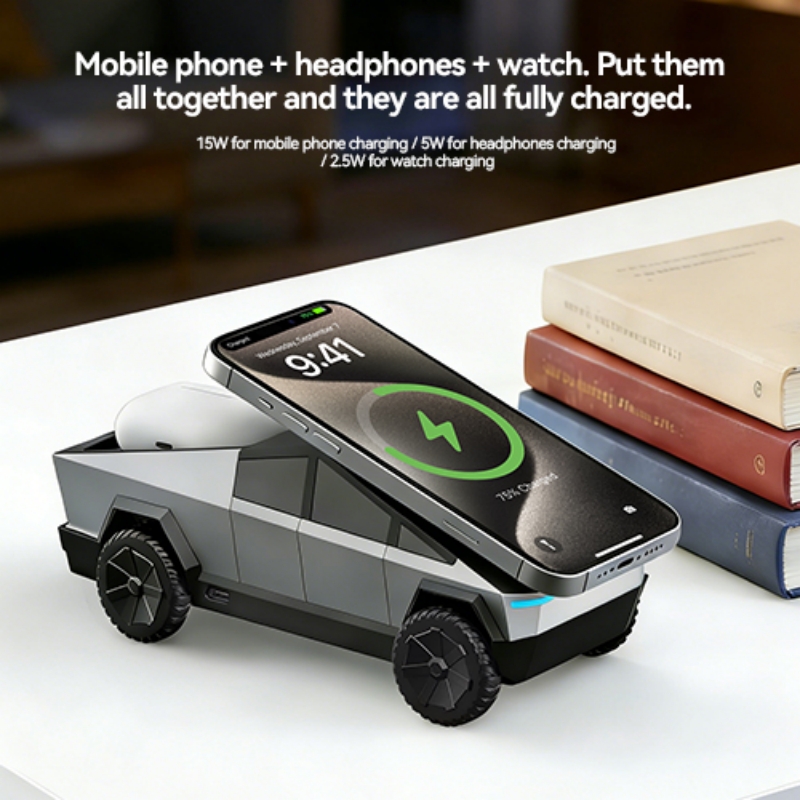 Настольная подставка 3-в-1 Cyb – обзор и цена Wireless Charger 3 In 1