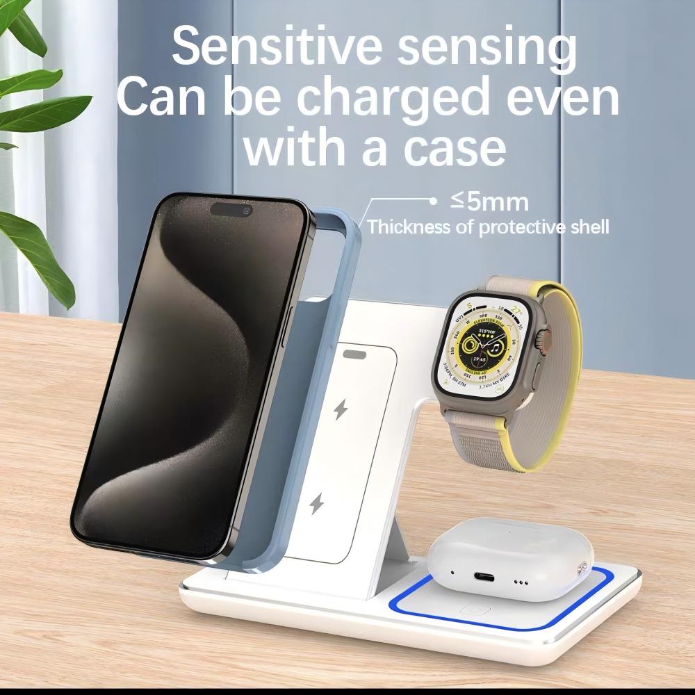 Беспроводная зарядная станция- – обзор и цена Wireless Charger 3 In 1