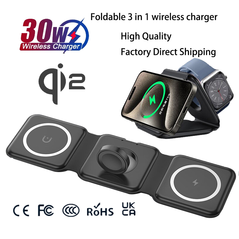 Универсальная магнитная складн – обзор и цена Wireless Charger 3 In 1