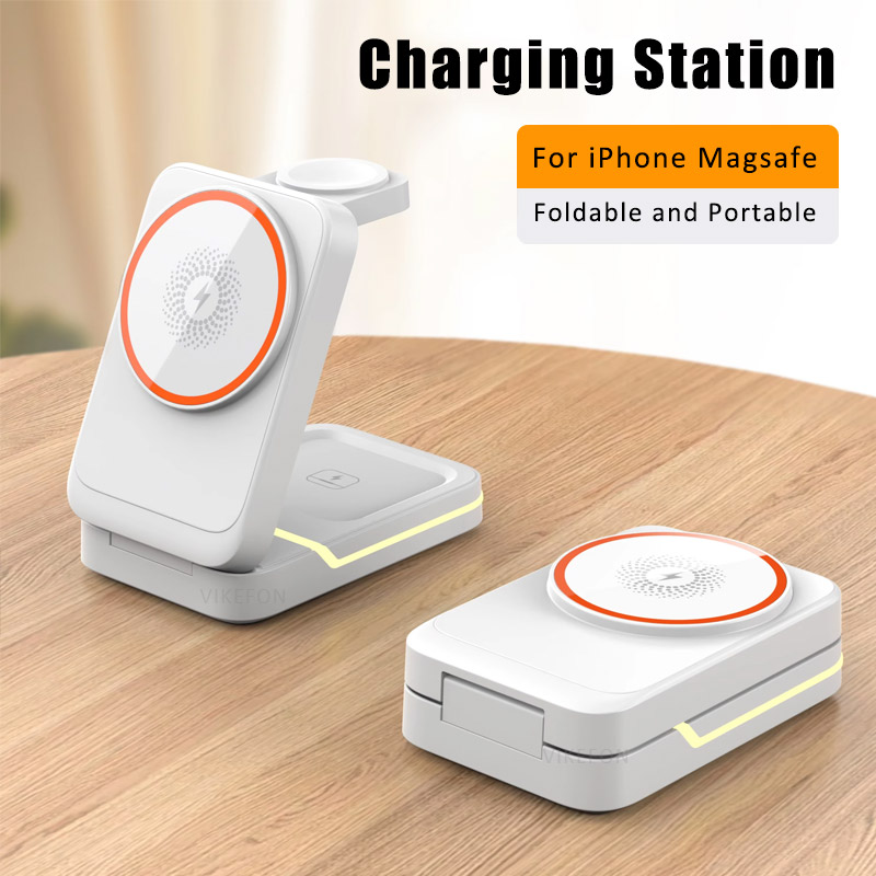 Магнитная складная беспроводна – обзор и цена Wireless Charger 3 In 1