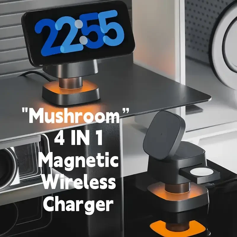 Магнитное беспроводное зарядно – обзор и цена Wireless Charger 3 In 1