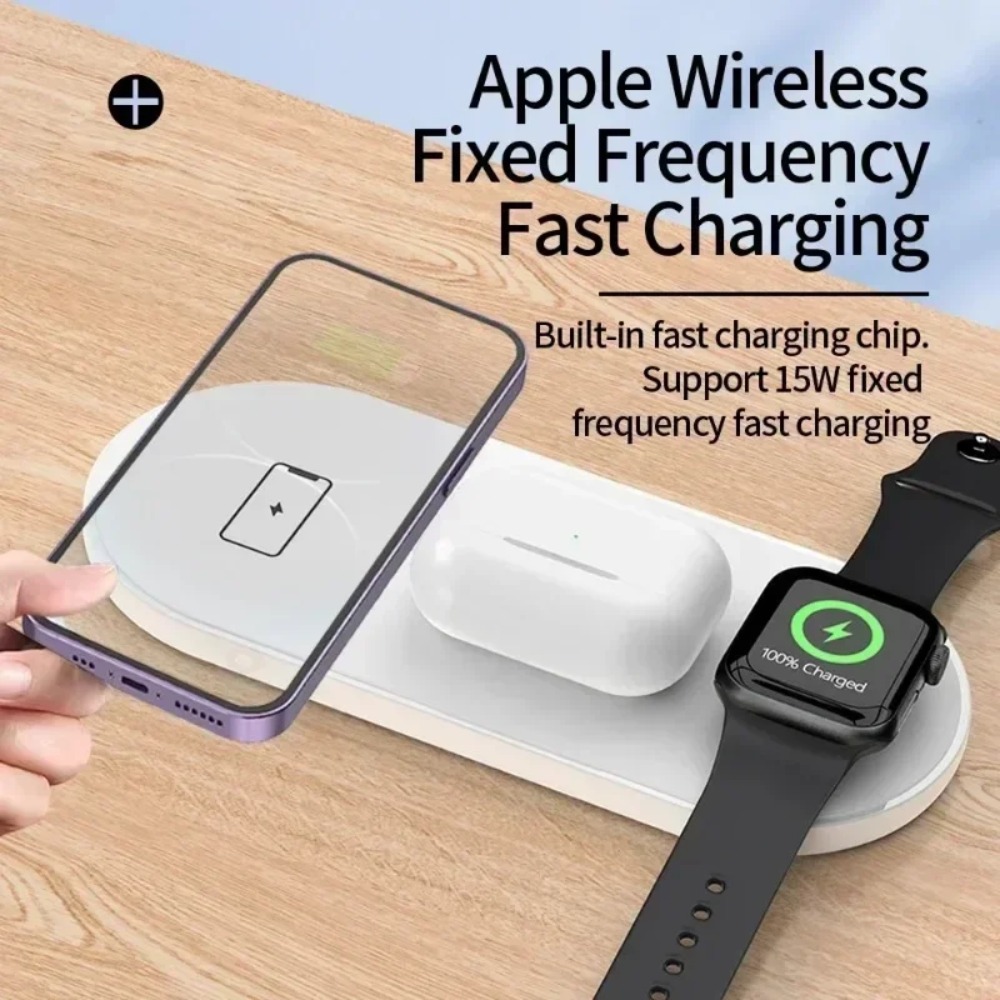 Беспроводная зарядная станция  – обзор и цена Wireless Charger 3 In 1