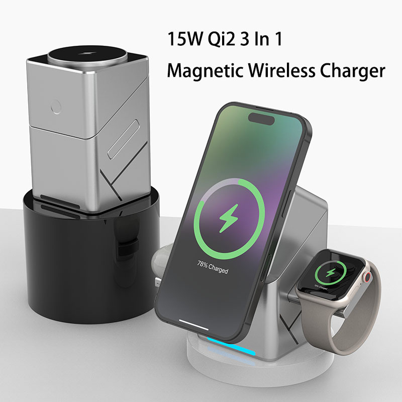 Беспроводное зарядное устройст – обзор и цена Wireless Charger 3 In 1